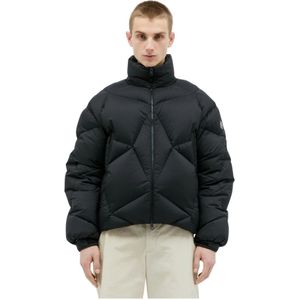 Moncler, Heren, Jassen, Zwart, Maat: M Polyamide,