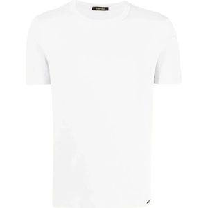 Tom Ford, Heren, Tops, Wit, Maat: XL Katoen,