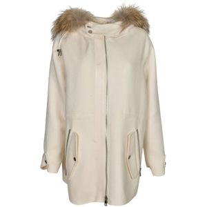 P.a.r.o.s.h., Dames, Mantels, Beige, Maat: XL Wol,