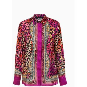 Just Cavalli, Dames, Blouses & Shirts, Veelkleurig, Maat: 2XS