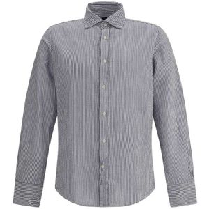 deperlu, Heren, Overhemden, Zwart, Maat: S Katoen,