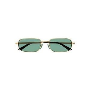 Gucci Groene zonnebril voor vrouwen , Yellow , Dames , Maat: 57 MM