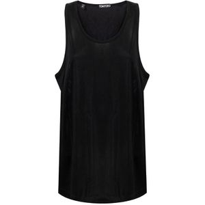 Tom Ford, Dames, Tops, Zwart, Maat: 3XL Viscose,