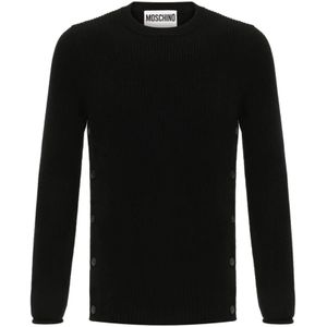 Moschino, Heren, Truien, Zwart, Maat: S