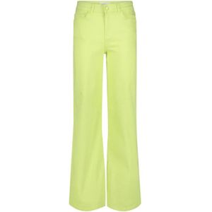 Fabienne Chapot - Wide Leg Denim Broek - Groen - Denim - Mid-Rise Taille - Extra Wijde Pijpen