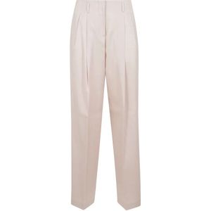 Golden Goose - Wijde Pijpen Broek - Roze - Wol