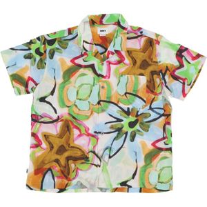 Obey, Heren, Overhemden, Veelkleurig, Maat: S Viscose,