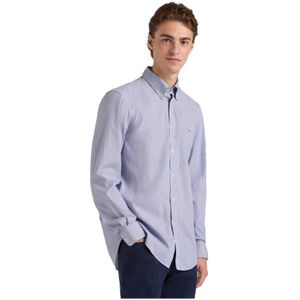 Harmont & Blaine, Heren, Overhemden, Blauw, Maat: XL Katoen,