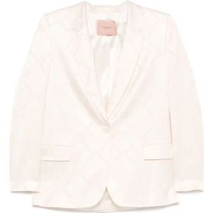 Twinset, Dames, Jassen, Wit, Maat: XS