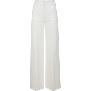 Liviana Conti, Dames, Broeken, Wit, Maat: S Leer,