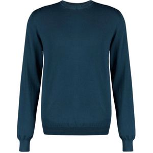 Boglioli, Heren, Sweatshirts & Hoodies, Blauw, Maat: S Katoen,