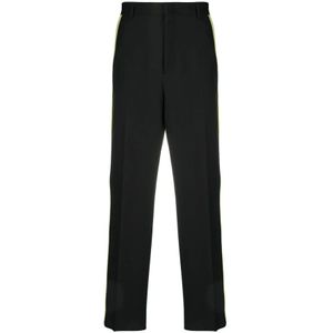 Valentino, Heren, Broeken, Zwart, Maat: S Wol,