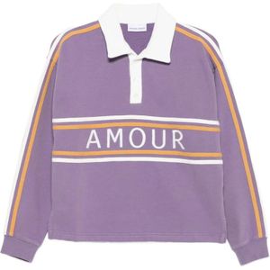 Maison Labiche, Dames, Tops, Paars, Maat: XS Katoen,