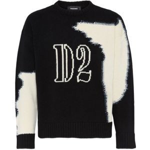 Dsquared2, Heren, Truien, Zwart, Maat: M