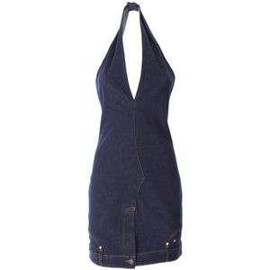 Moschino, Dames, Jurken, Blauw, Maat: M Denim,