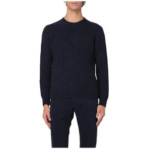 Boglioli, Heren, Truien, Blauw, Maat: 2XL Wol,