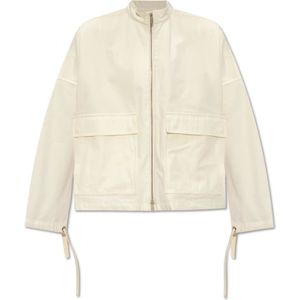 Jil Sander, Dames, Jassen, Wit, Maat: S Katoen,