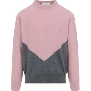 Jil Sander, Heren, Truien, Roze, Maat: M Wol,