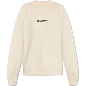 Jil Sander, Dames, Sweatshirts & Hoodies, Beige, Maat: M Katoen,