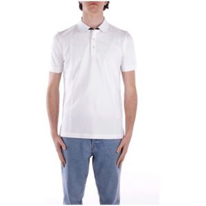 Fay, Heren, Tops, Wit, Maat: M Katoen,