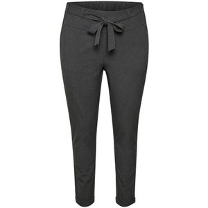 Kaffe Curve - Donkergrijze Melange - Slim-Fit Broek - Dames