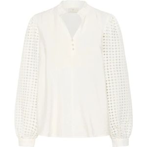 Kaffe, Dames, Blouses & Shirts, Wit, Maat: M