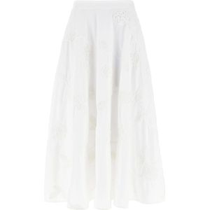 Rotate Birger Christensen, Dames, Rokken, Wit, Maat: XS Katoen,