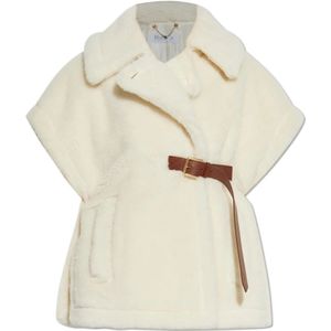 Max Mara, Dames, Jassen, Beige, Maat: M/L Zijde,