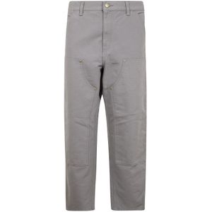 Carhartt Wip, Heren, Broeken, Grijs, Maat: W31 Katoen,
