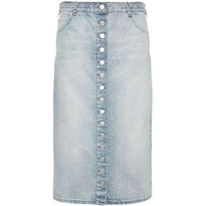 Courrèges, Dames, Rokken, Blauw, Maat: XS Denim,