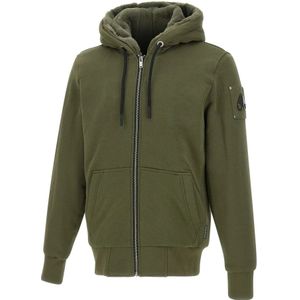 Moose Knuckles, Heren, Sweatshirts & Hoodies, Groen, Maat: M Katoen,