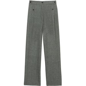 Ines de la Fressange Paris, Dames, Broeken, Grijs, Maat: XS Leer,