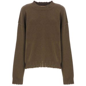 UMA Wang, Dames, Truien, Groen, Maat: M Kasjmier,