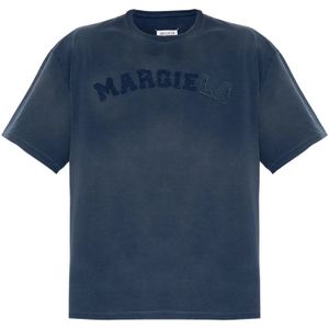 Maison Margiela, Heren, Tops, Blauw, Maat: S Jersey,