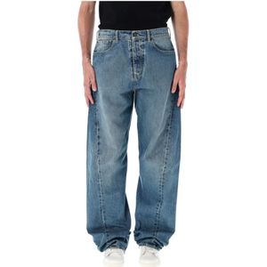 Maison Margiela, Heren, Jeans, Blauw, Maat: W32 Katoen,