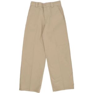 Carhartt Wip, Dames, Broeken, Beige, Maat: W30 Katoen,