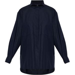 Max Mara, Dames, Blouses & Shirts, Blauw, Maat: M Katoen,