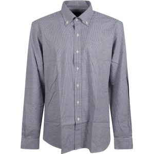 Fay, Heren, Overhemden, Blauw, Maat: 4XL