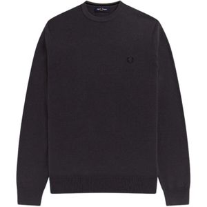 Fred Perry, Heren, Truien, Grijs, Maat: L Katoen,