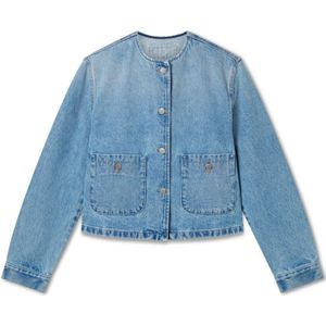 Axel Arigato, Dames, Jassen, Blauw, Maat: M Katoen,