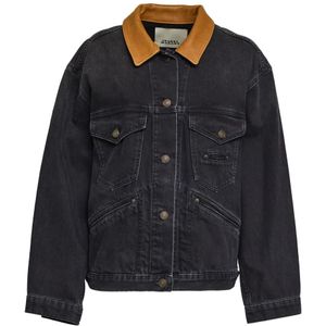 Isabel Marant, Dames, Jassen, Zwart, Maat: XS Leer,