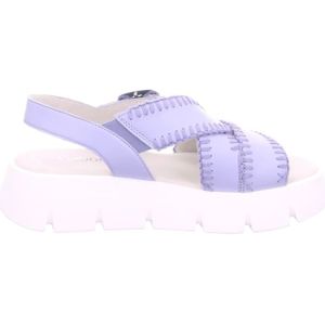 Merk - Sandaal - Effen - Leer - Sleehak - Riemsluiting