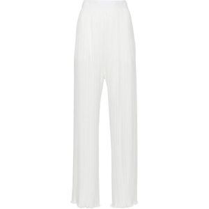 Lanvin, Dames, Broeken, Wit, Maat: XS Leer,