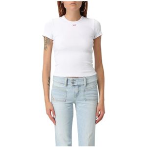 Diesel, Dames, Tops, Wit, Maat: XS
