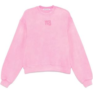 Alexander Wang, Dames, Sweatshirts & Hoodies, Roze, Maat: M