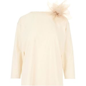 H2O, Dames, Blouses & Shirts, Beige, Maat: L Tulle,