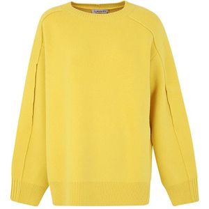 Lanvin, Dames, Truien, Geel, Maat: S Wol,
