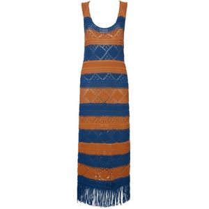 La DoubleJ, Dames, Jurken, Veelkleurig, Maat: L Katoen,