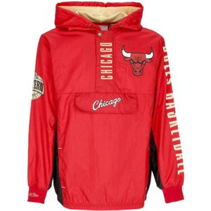 Mitchell & Ness, Heren, Sport, Rood, Maat: L Nylon,