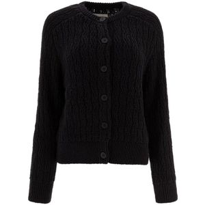 Loulou Studio, Dames, Truien, Zwart, Maat: S Katoen,